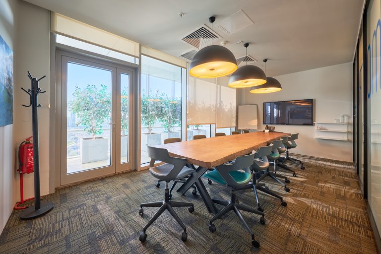 Plaza Cubes Palladium Tower Meeting